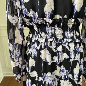 O.P.T One Pretty Time On The Run Long Sleeve Chiffon Midi Dress M thumbnail 6