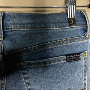 Seven For All Mankind Josephine Squiggle Button Fly Slim Straight Denim‎ Jeans thumbnail 11