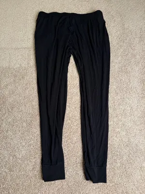 Hatch Black Jogger Pants Maternity Stretch Rayon Pull On Lounge Size 3 Large‎ thumbnail 5