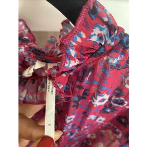 Anthropologie floral top, size small, with ruffled sleeves. thumbnail 3
