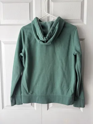 Carhartt Teal Green Crewneck Hoodie with Yellow Graphic thumbnail 3