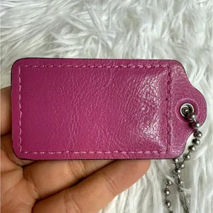 2.5" COACH Fob Bag Charm Hang tag Hangtag thumbnail 2