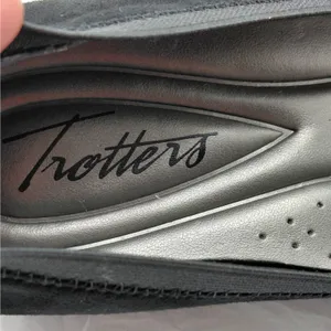 Trotters Wedge Pumps Women's Size 6.5N Narrow Black Suede Comfort Shoes thumbnail 8