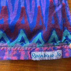 Vintage Rainbow Jo Tropical Vibrant Floral Hawaiian Resort Dress Sz Medium💛 thumbnail 13