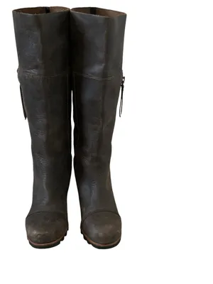 Sorel “Addinngton” tall water proof boots brown leather suede size 7 thumbnail 10