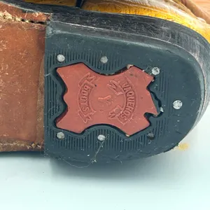 ⁠Vintage Mustard Yellow Caiman Leather Cowboy Boots Womens 4.5 5 Youth 3 Western thumbnail 6