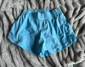 Lululemon Shorts Hotty Hot size 6 4” light blue thumbnail 1
