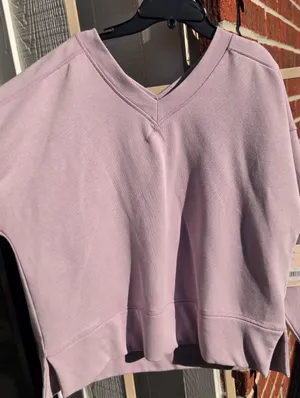 NEW Danskin Lilac Sweatshirt Large thumbnail 3