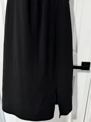 Isabel by Ingrid+Isabel Maternity Black Sleeveless Knit A-Line Midi Dress XL thumbnail 5