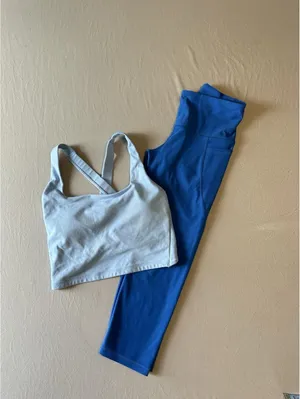 Old Navy Active Powersoft Sports Bra and High-Rise Leggings Set thumbnail 2