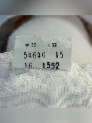 Vintage Orange Tab Levi’s Cream Corduroy Wide Leg Rare Pants 30x32 70s/80s USA thumbnail 6