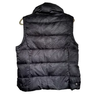 Express Womens Quilted Black Puffer Vest Size‎ Large Duck Down Fill thumbnail 4