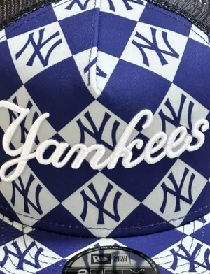 New Era New York Yankees Seeing Diamonds A-Frame Trucker 9FIFTY Snapback thumbnail 3