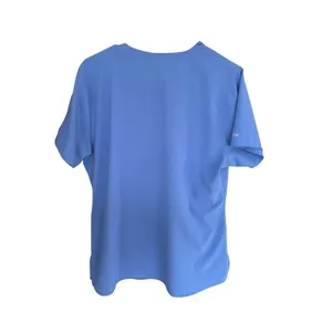 Carhartt Force Womens Scrub Top Medium Blue Short Sleeve V-Neck With Pockets thumbnail 6