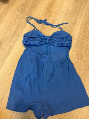 Revolve SNDYS Romper x Boat Linen Blue thumbnail 2