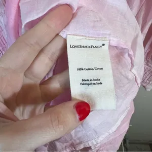 LoveShackFancy Viola Mini Dress Island Pink‎ Hand Tie Dye P thumbnail 8
