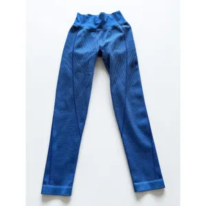 OFFLINE by Aerie Blue‎ Waffle Knit Seamless High Waisted Leggings Size Small thumbnail 3