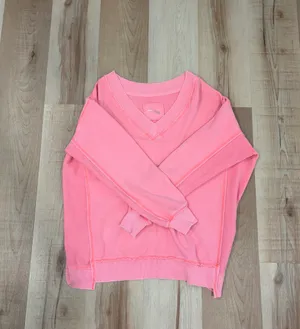 Aerie V-Neck Oversized Sweater thumbnail 2