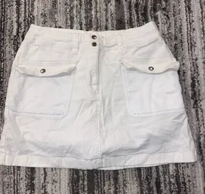 Aldo Trevi white cotton skort size 8 thumbnail 1