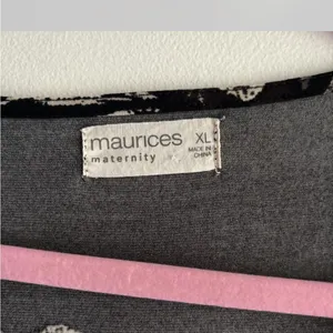 Maurices Black Floral Maternity Dress thumbnail 4