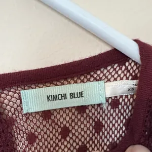 Kimchi Blue Burgundy Lace Mini Dress thumbnail 3