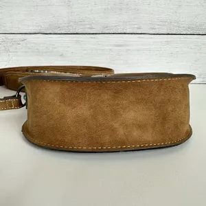 Tony Lama Woven Accent Colorful SaddleBag Leather Southwestern Crossbody‎ Purse thumbnail 8