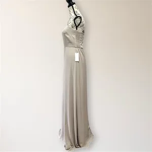 Show Me Your Mumu Shannon Maxi Dress One Shoulder Beige Bridesmaid Wedding Guest thumbnail 6