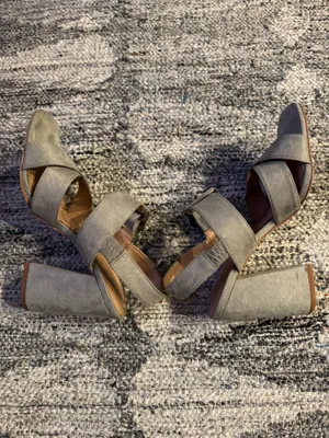 BCBGeneration Grey Suede Heels thumbnail 4