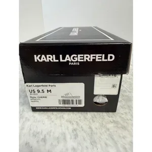 Karl Lagerfeld Paris Cherie Apricot Nappa Leather Espadrille Slide Sandals 9.5 M thumbnail 4