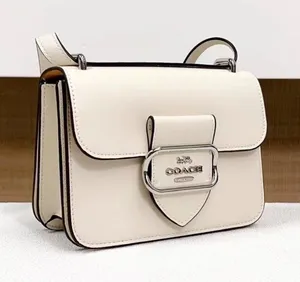Coach Morgan Square Crossbody Chalk White Crossgrain Leather CL416 NWT $398 thumbnail 1