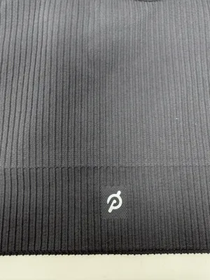 Peloton Dark Grey Ribbed Sports Bra Medium/Large Cycle Athletic Athleisure thumbnail 4