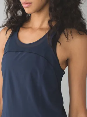 Lululemon 5 Mile‎ Singlet Inkwell Blue Tank Top thumbnail 4