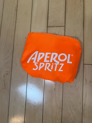 Aperol Spritz Packable Tote Bag NWOT Orange thumbnail 6