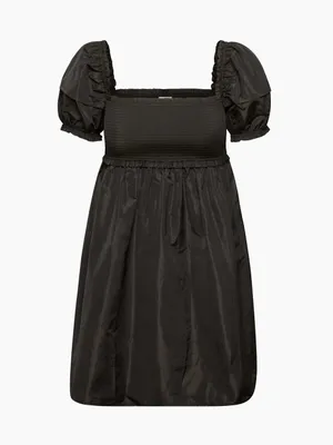 Aritzia Sunday Best Hadley Babydoll Puff-Sleeve Mini Dress in Black Size Small thumbnail 2