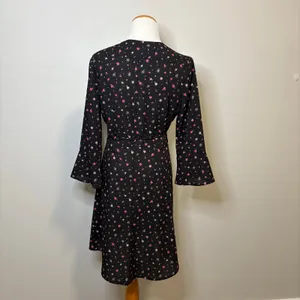 French Connection 71KPU - Bell‎ Sleeve Floral Casual Dress - Size 6 thumbnail 4