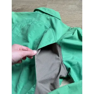 The North Face green button up roll tab sleeve sun protection vented hiking sz M thumbnail 13