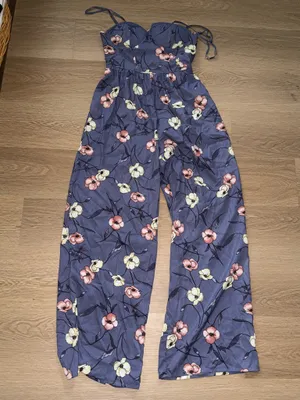 Purple Floral Romper thumbnail 1