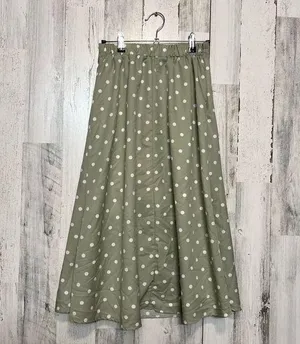 Green maxi skirt Green thumbnail 4