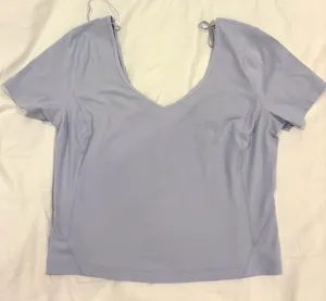 Lululemon Align Short Sleeve Cropped Tee Dusty Lilac thumbnail 3