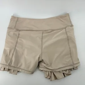 Gold Hinge Pleated Tennis Skirt Skort Beige Women L Preppy Pickleball Activewear thumbnail 7