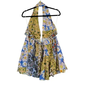 NWT! Zara Blogger Favorite Daisy Bloomcore Halter Mini Dress - Size XL thumbnail 7