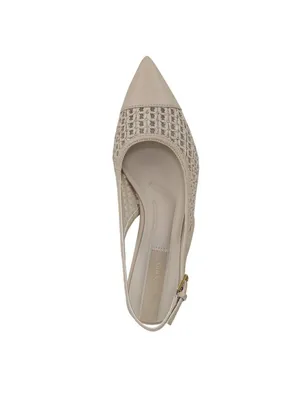 Franco Sarto Pump Faux Leather Woven Alabaster Off White MISMATCH (7.5M/8M) thumbnail 16