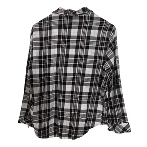 Victoria's Secret Black Pink Plaid Button-Up Pajama Shirt Size Medium thumbnail 2