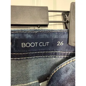 Grace in LA Embellished Pocket Bootcut Dark Wash Jeans Size 26 NEW with Tags thumbnail 4