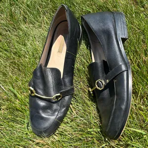 Black Louise et Cie Loafers With Gold Buckle thumbnail 2