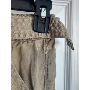 Nicole Miller New York Womens XS Lyocell Jogger Pants Tan Paperbag Waist Belted‎ thumbnail 5