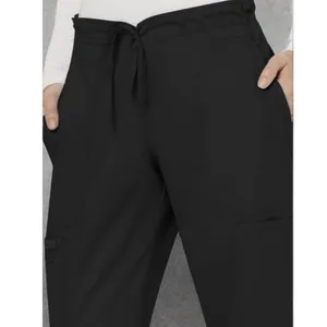 NEW Cherokee Workwear Black Scrub‎ Pants Medical Career Comfort Stretch LT thumbnail 5