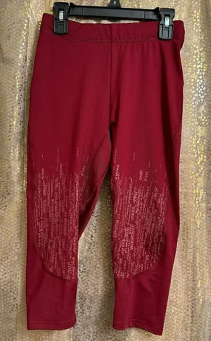 Gymshark Burgundy Claret Cropped Capri Athletic Leggings XS NWOT thumbnail 1