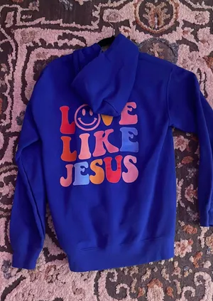 Jesus SweatShirt Blue thumbnail 1