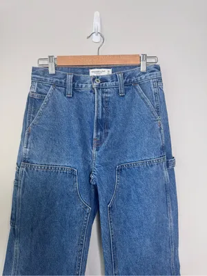 Abercrombie And Fitch Mid Rise The Slouchy Jean thumbnail 4